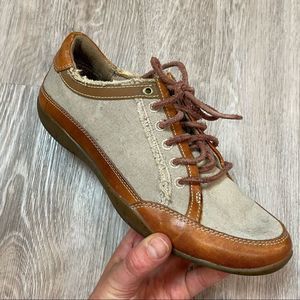 Timberland Canvas Leather Retro Style Sneakers